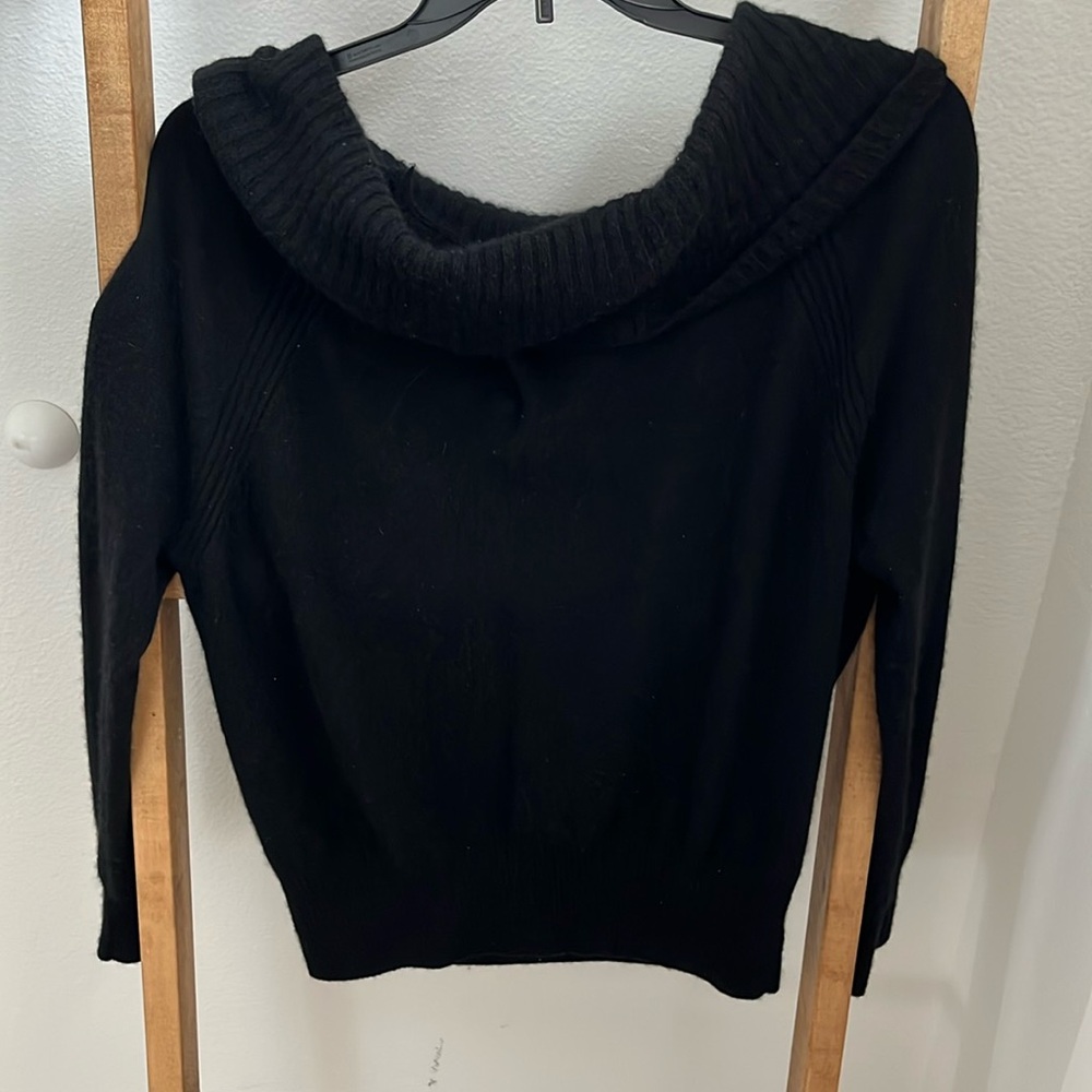 Joie Black wool and cashmere sweater